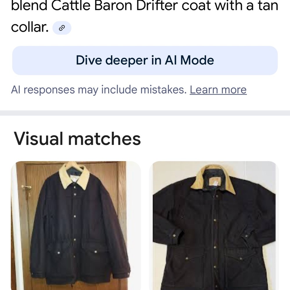 Handsome Schaefer Wool Cattle Ranch Work Chore Coat W Leather Trim Small - Picture 9 of 9